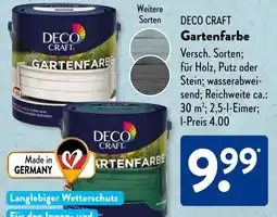 Aldi Süd DECO CRAFT Gartenfarbe Angebot