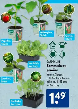 Aldi Süd GARDENLINE Sommerbeet- gemüse Angebot
