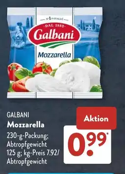 Aldi Süd GALBANI Mozzarella Angebot
