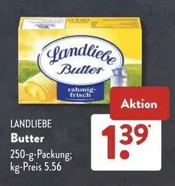 Aldi Süd LANDLIEBE Butter Angebot