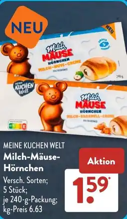 Aldi Süd MEINE KUCHEN WELT Milch-Mäuse- Hörnchen Angebot