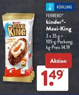 Aldi Süd FERRERO kinder- Maxi-King Angebot