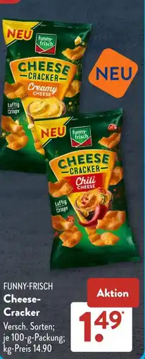 Aldi Süd FUNNY-FRISCH Cheese- Cracker Angebot