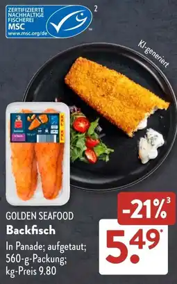 Aldi Süd GOLDEN SEAFOOD Backfisch Angebot