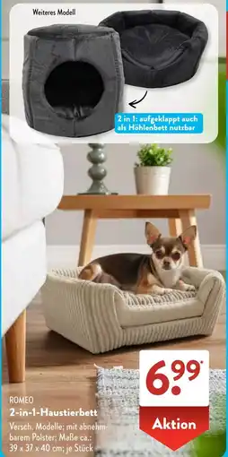 Aldi Süd ROMEO 2-in-1-Haustierbett Angebot
