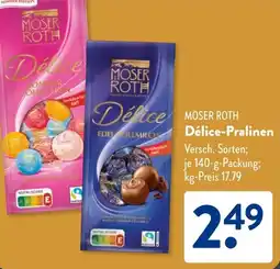Aldi Süd MOSER ROTH Délice-Pralinen Angebot