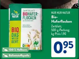 Aldi Süd NUR NUR NATUR Bio- Haferflocken Angebot