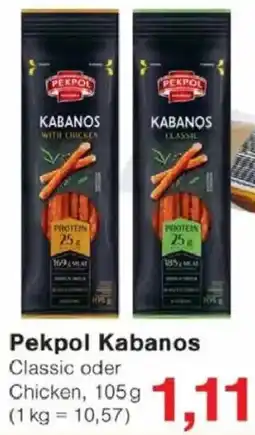Jawoll Pekpol Kabanos Classic oder Chicken Angebot