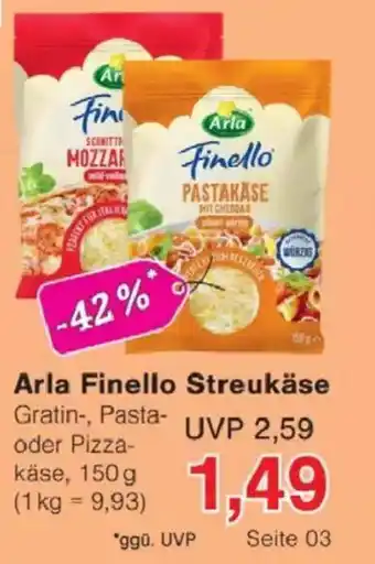 Jawoll Arla Finello Streukäse Angebot