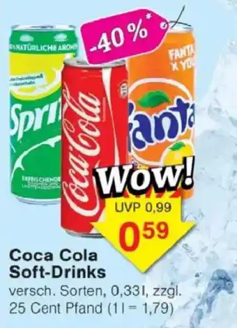 Jawoll Coca Cola Soft-Drinks Angebot