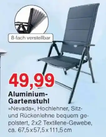Jawoll Aluminium- Gartenstuhl Angebot