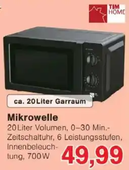 Jawoll TIM HOME Mikrowelle Angebot