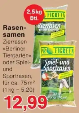 Jawoll PROFIGREEN Rasensamen Angebot