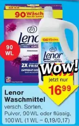 Jawoll Lenor Waschmittel Angebot