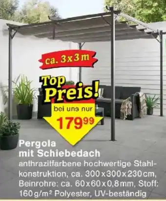 Jawoll Pergola mit Schiebedach Angebot