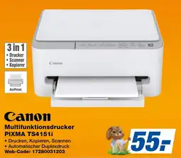 expert Techno Land Canon AirPrint Multifunktionsdrucker PIXMA TS4151i Angebot