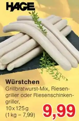 Wiglo Wunderland HAGE Würstchen Angebot