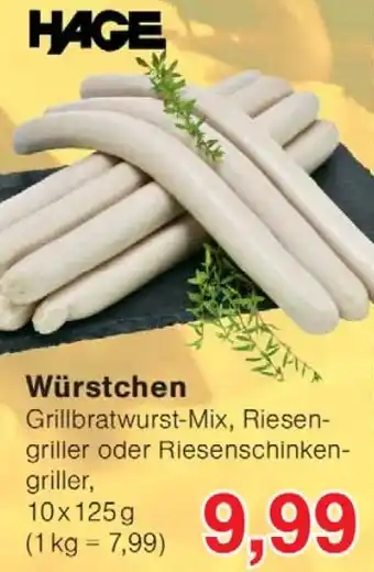Wiglo Wunderland HAGE Würstchen Angebot