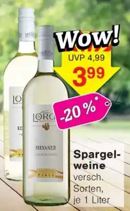 Wiglo Wunderland Spargel weine Angebot