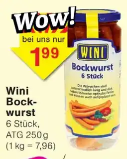 Wiglo Wunderland Wini Bockwurst Angebot
