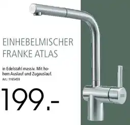 Zurbrüggen Einhebelmischer franke atlas Angebot