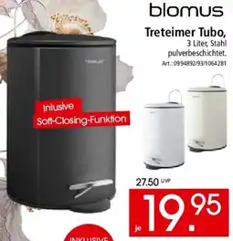 Zurbrüggen blomus Treteimer Tubo Angebot