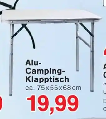 Wiglo Wunderland Alu Camping Klapptisch Angebot