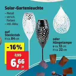 Thomas Philipps Solar-gartenleuchte auf steckstab Angebot