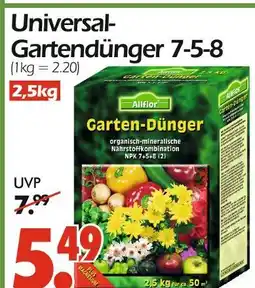 Wreesmann Allflor universal-gartendünger 7-5-8 Angebot