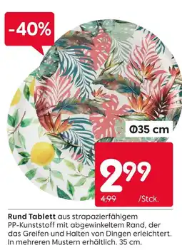 Rusta Rund tablett Angebot