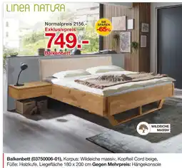 Möbelzentrum Pforzheim Linea natura balkenbett Angebot