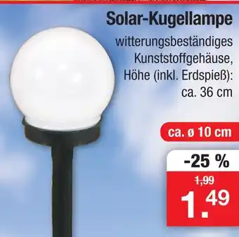 Zimmermann Solar-kugellampe Angebot