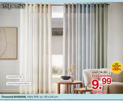 Möbelzentrum Pforzheim Esposa ösenschal Angebot