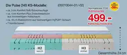 Möbelzentrum Pforzheim Schlaraffia pulse 240 ks kaltschaummatratze Angebot