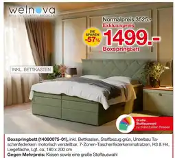 Möbelzentrum Pforzheim Welnova boxspringbett Angebot