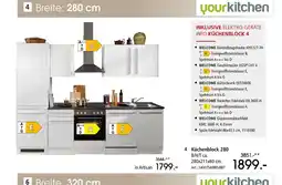 Zurbrüggen Yourkitchen küchenblock 280 Angebot