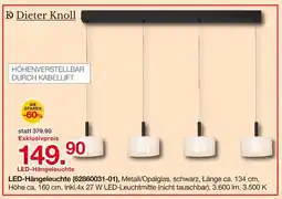 Möbelzentrum Pforzheim Dieter knoll led-hängeleuchte Angebot