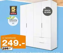 Segmüller Kleiderschrank espresso Angebot