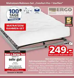 Segmüller Ergo dream matratzen/rahmen-set „comfort pro / starflex“ Angebot
