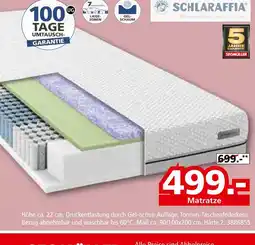 Segmüller Schlaraffia taschenfederkernmatratze nuova gel 220 Angebot