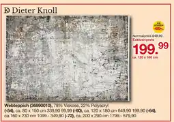 Möbelzentrum Pforzheim Dieter knoll webteppich ca. 120 x 180 cm Angebot