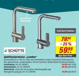 toom Baumarkt Schütte spültischarmatur london chromfarben Angebot