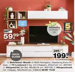 Segmüller Wohnwand mundi tv-lowboard Angebot