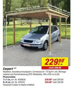 toom Baumarkt Carport Angebot