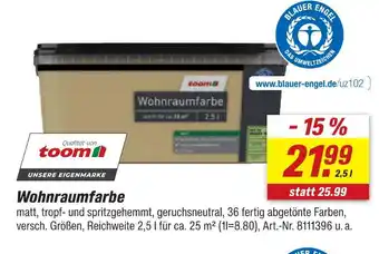 toom Baumarkt Toom wohnraumfarbe Angebot