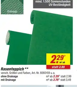 toom Baumarkt Rasenteppich ohne drainage Angebot