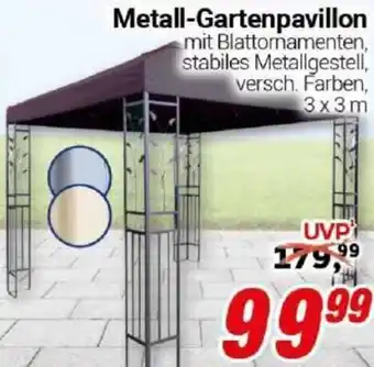 CENTERSHOP Metall-Gartenpavillon Angebot