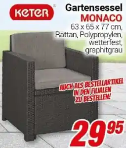 CENTERSHOP Keter Gartensessel MONACO Angebot