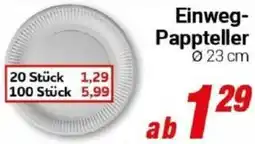 CENTERSHOP Einweg Pappteller Angebot