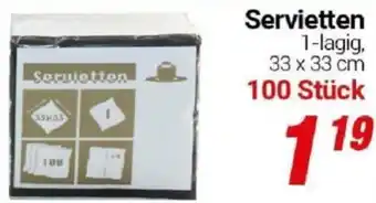 CENTERSHOP Servietten Angebot